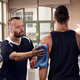 Illustration for article titled Responsible Gym Member Makes Sure To Wipe Down Personal Trainer After Workout